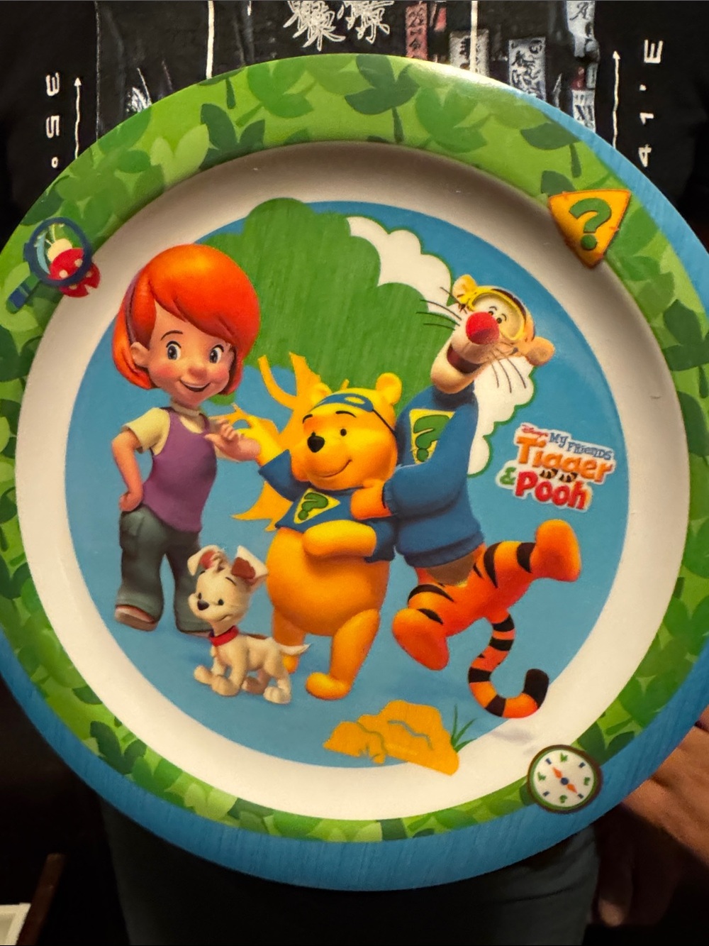 DISNEY Winnie the Pooh plate and feeding spoons for babies
